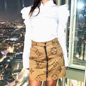Louis Vuitton giant monogram skirt